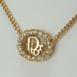 Christian Dior Rhinestone Gold Necklace