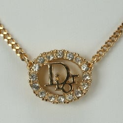 Christian Dior Rhinestone Gold Necklace