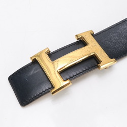 Hermes 〇G engraved Constance leather belt, navy blue, gold buckle, fashion, accessories, miscellaneous goods, ladies