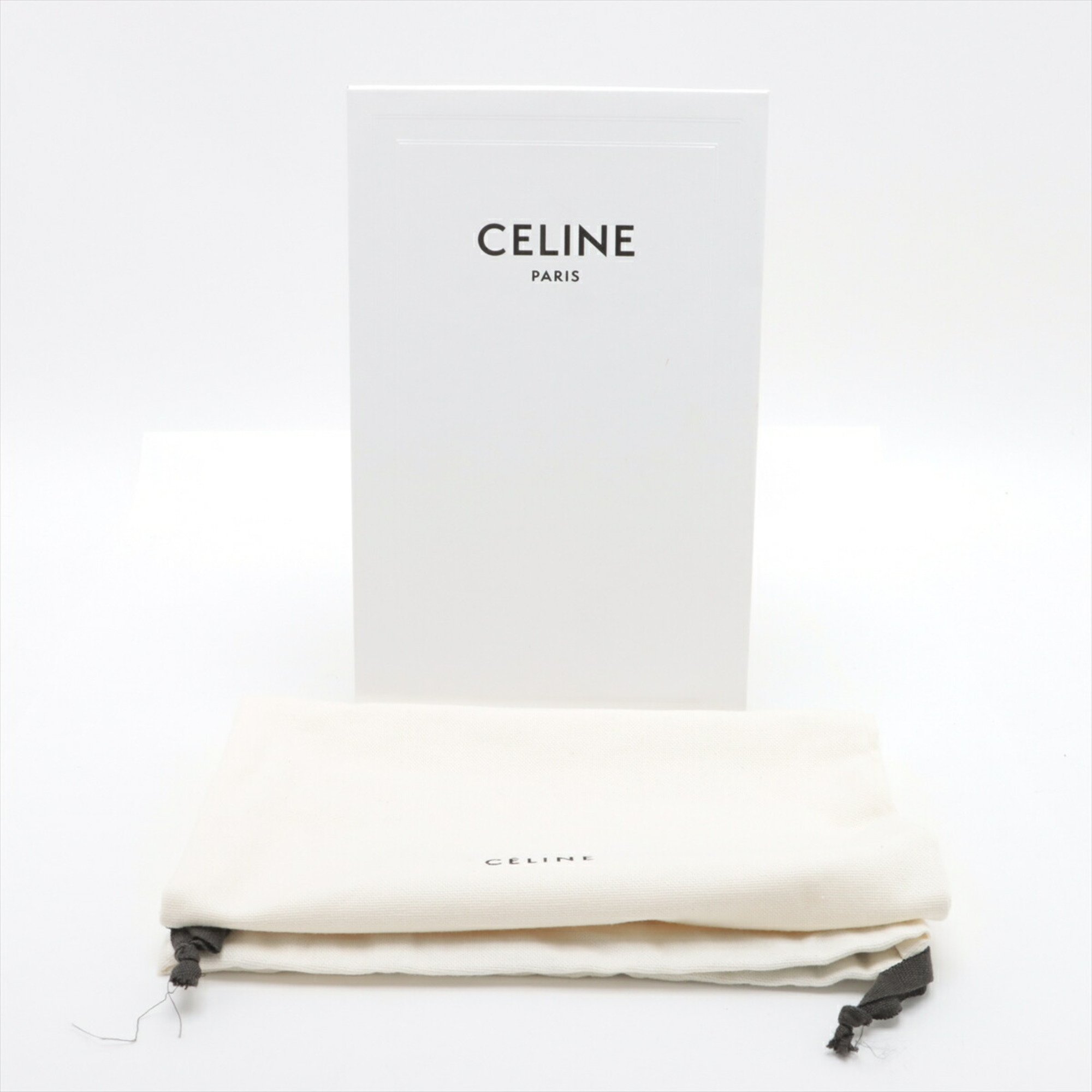 Celine Horizontal Pouch Triomphe Leather Shoulder Bag Hand Tote Women's