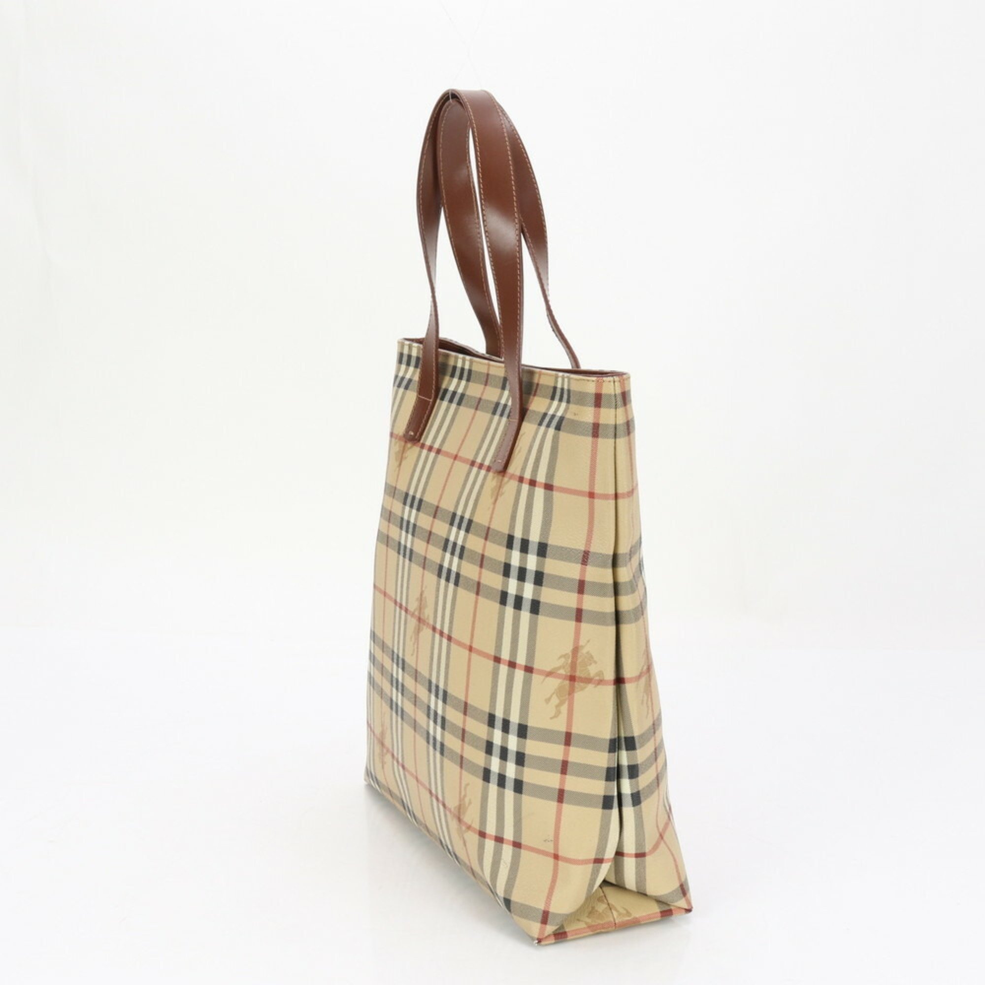 Burberry Nova Check Leather Shoulder Bag for Men and Women