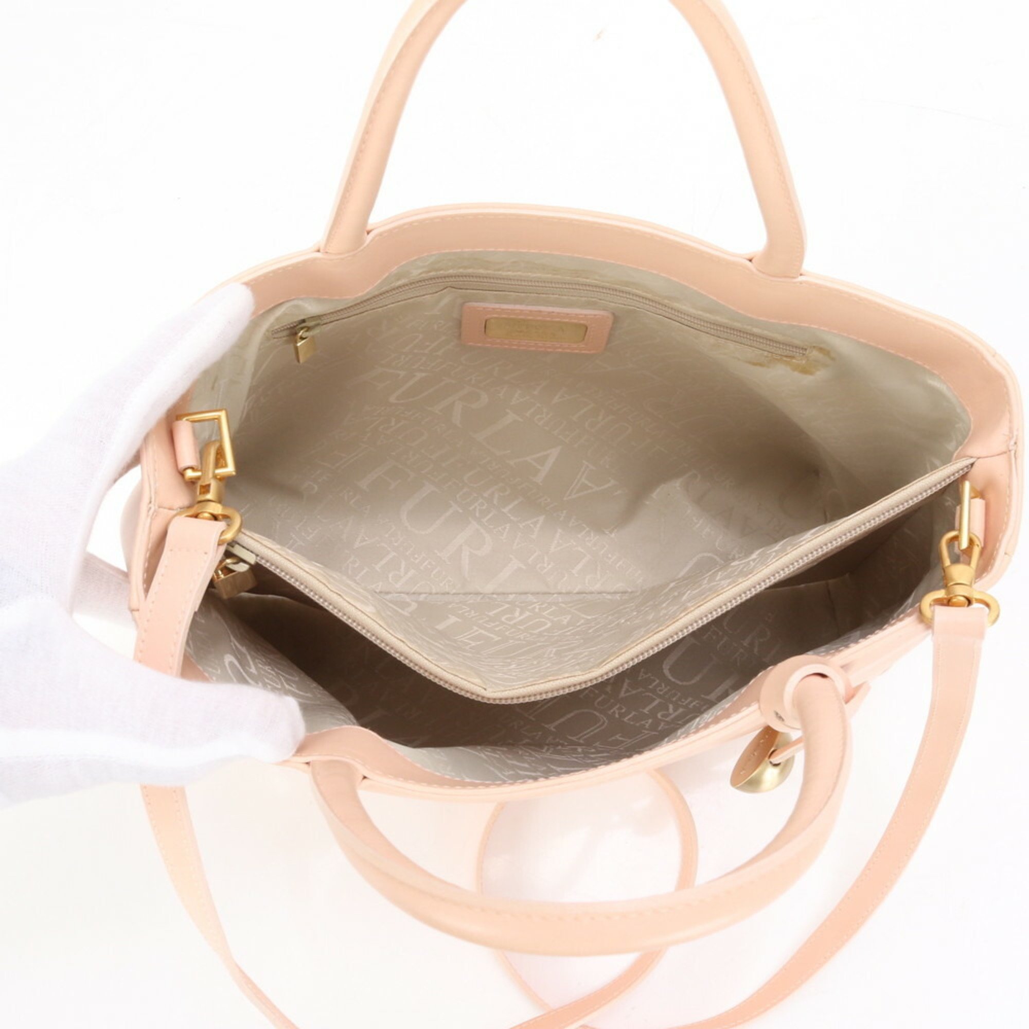 Furla Leather Shoulder Bag Hand Tote