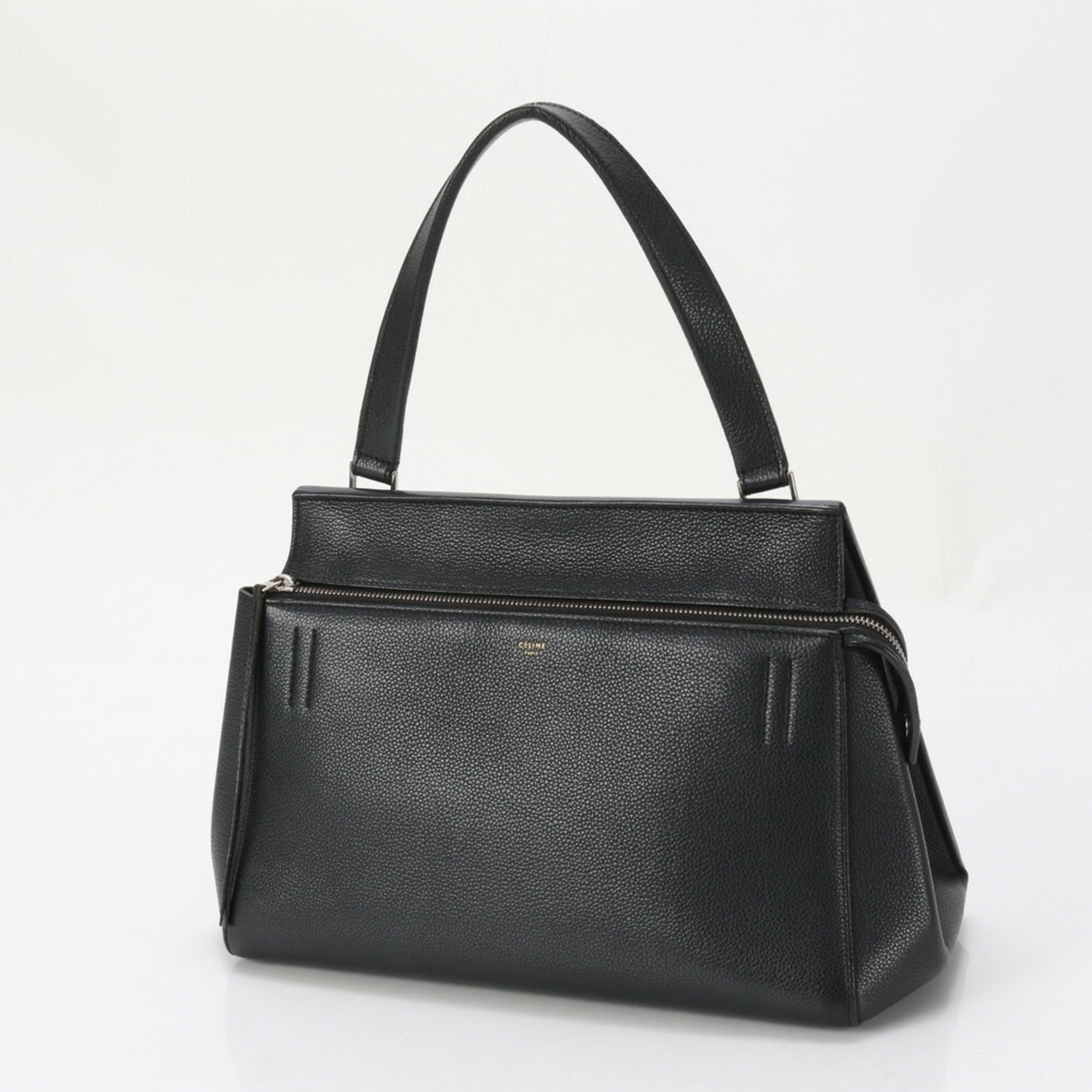 celine edge small leather handbag tote