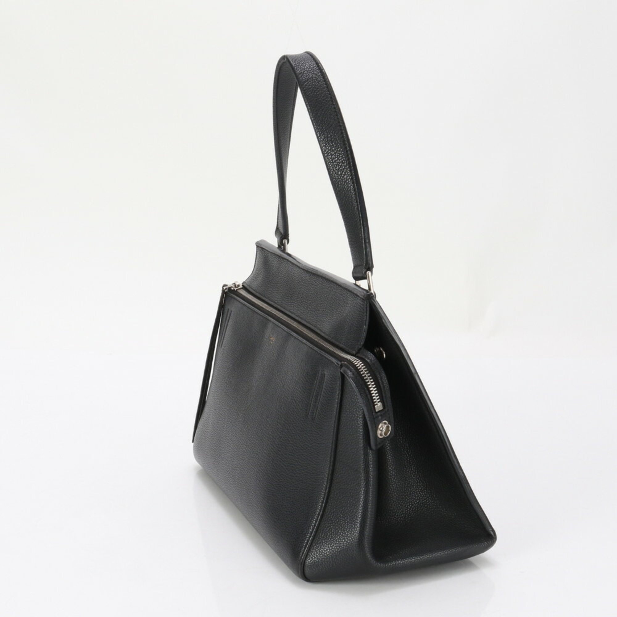 celine edge small leather handbag tote