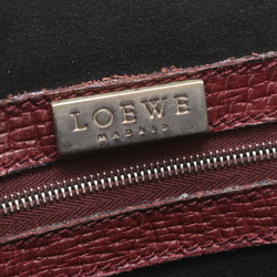 Loewe Leather Shoulder Bag Tote Handbag Brown Women's