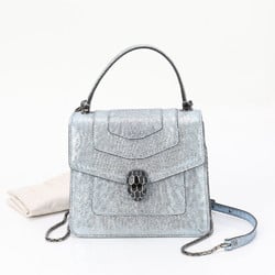 Bvlgari RFID Serpenti Forever Snakehead Shoulder Bag Hand Tote EEY BA9-4