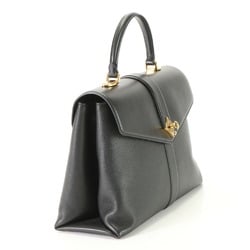 Louis Vuitton Rose des Vents MM M53816 Noir Leather Handbag Women's