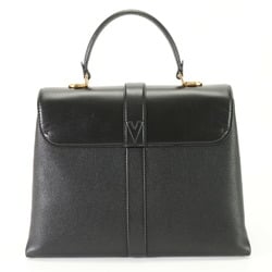 Louis Vuitton Rose des Vents MM M53816 Noir Leather Handbag Women's