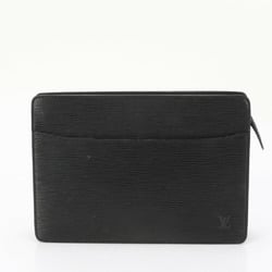 Louis Vuitton Epi Pochette Homme Noir M52522 Leather Second Bag Clutch Pouch Men's