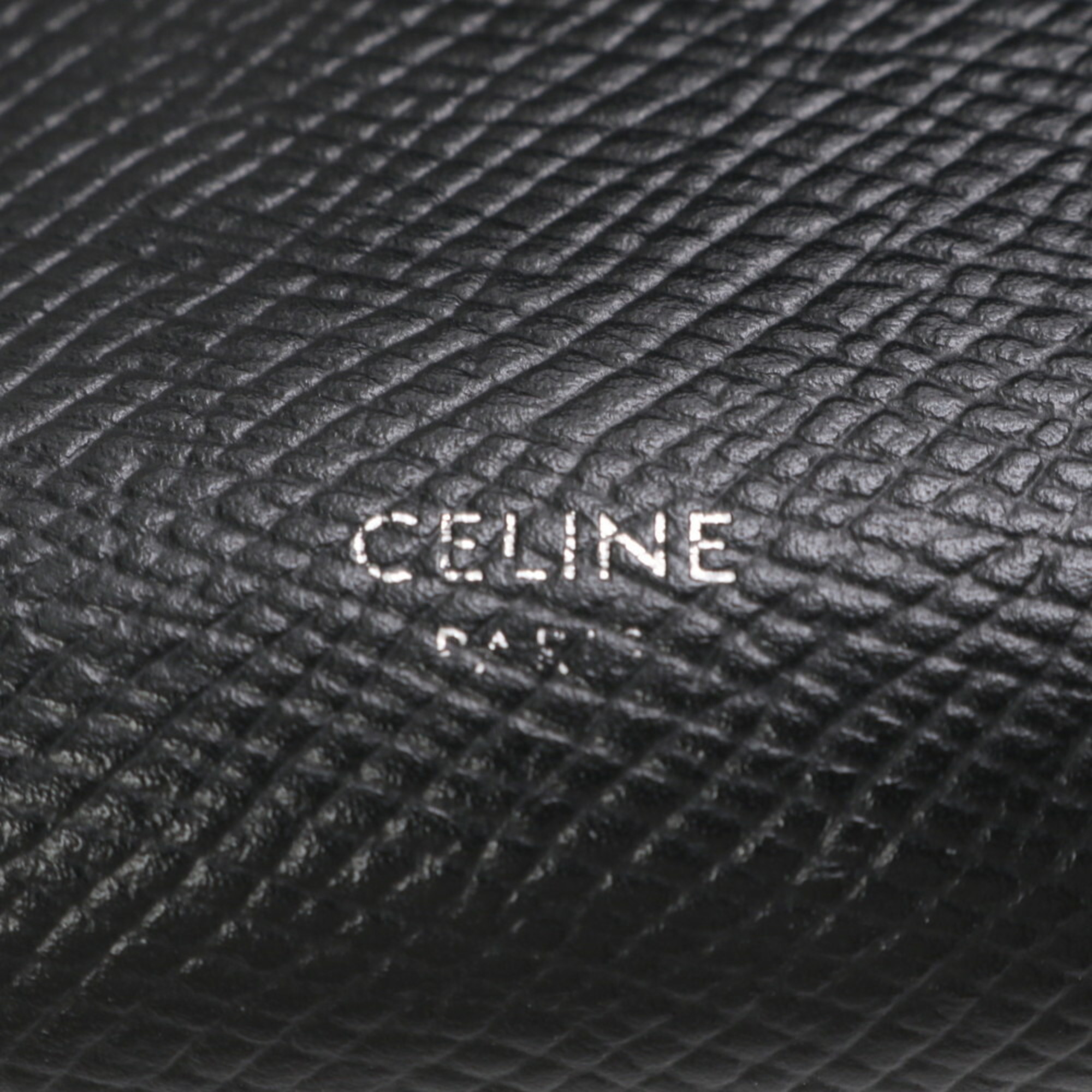 Celine Fine Strap Wallet Leather Tri-fold Compact for Women