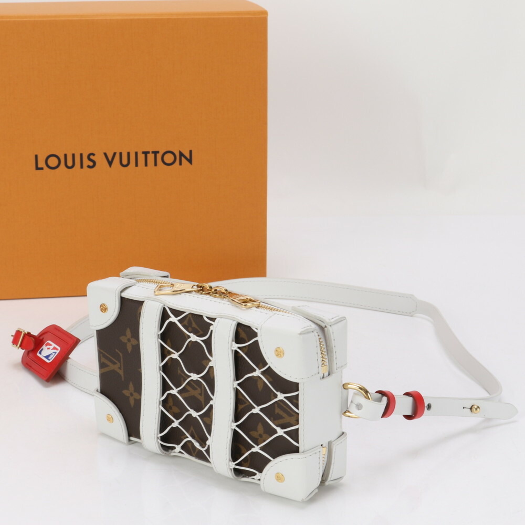 Louis Vuitton RFID Monogram Soft Trunk Phone Box NBA Collaboration M80102 Shoulder Bag