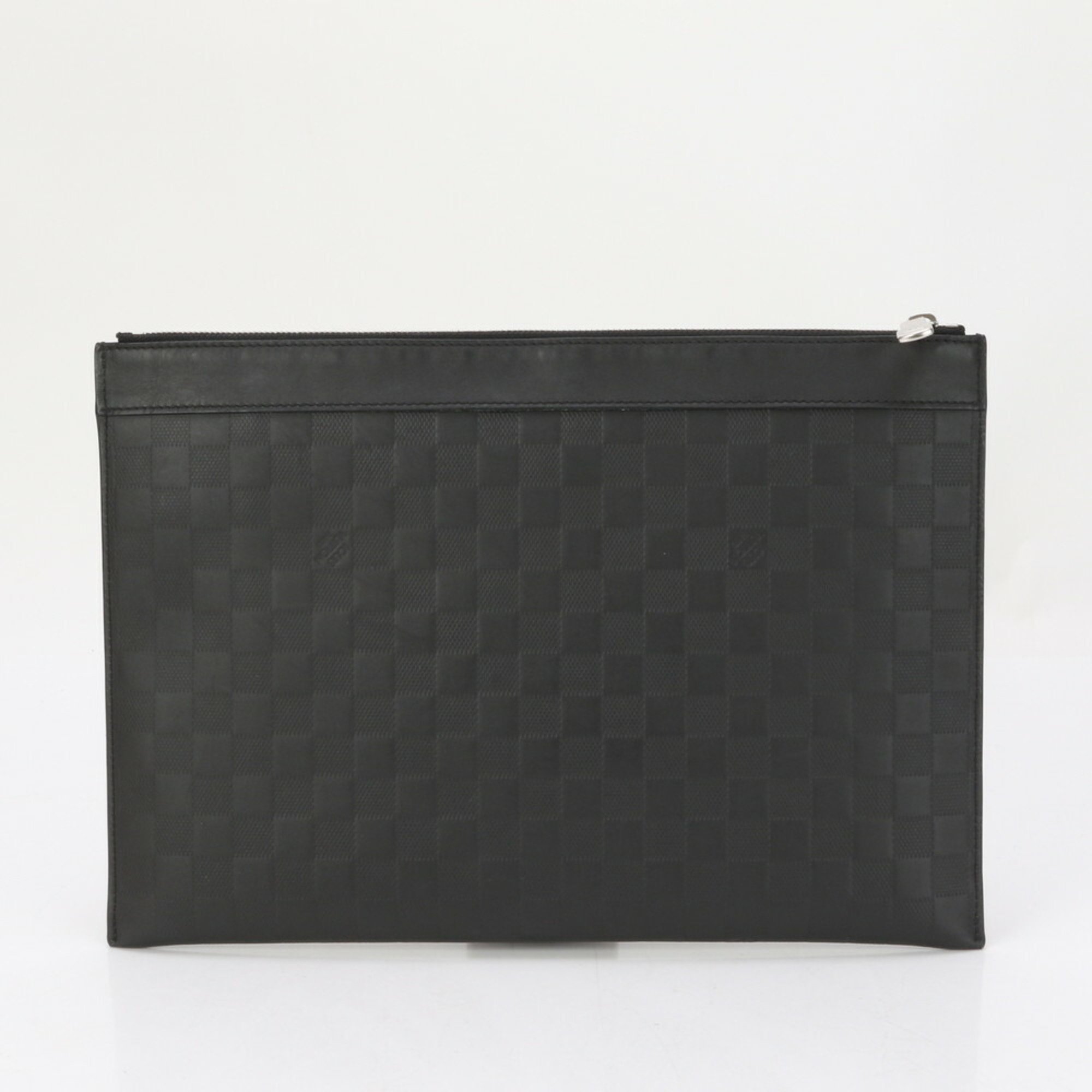 Louis Vuitton Damier Infini Pochette Discovery N60112 Leather Second Bag Clutch Pouch