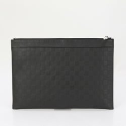 Louis Vuitton Damier Infini Pochette Discovery N60112 Leather Second Bag Clutch Pouch