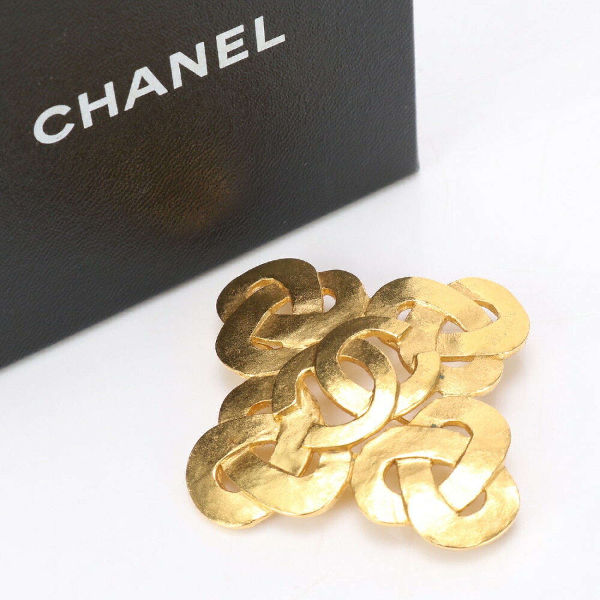 Chanel Coco Mark Gold Brooch