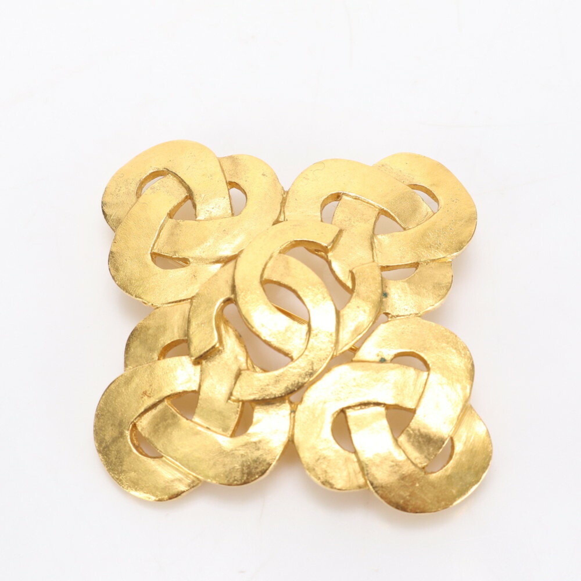 Chanel Coco Mark Gold Brooch