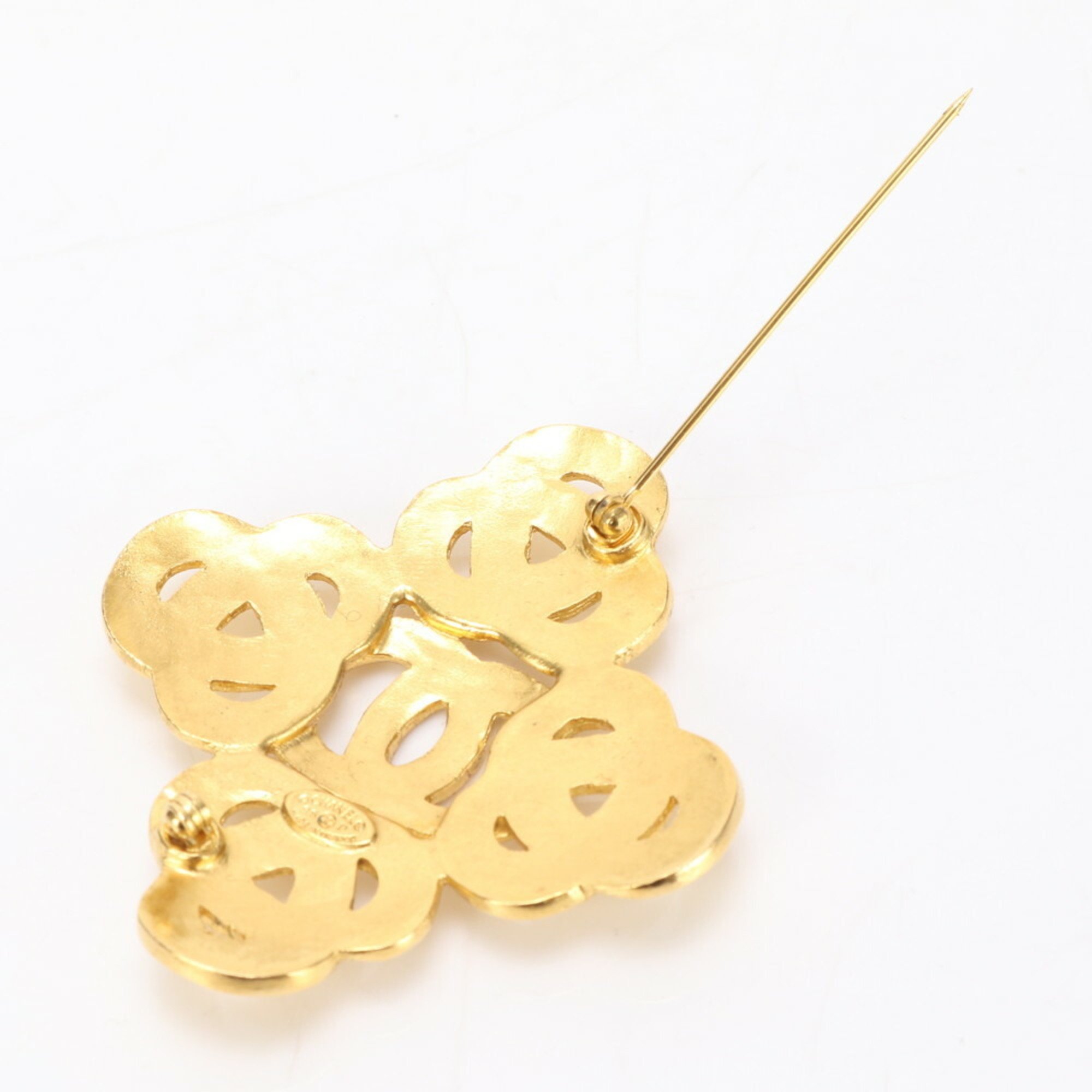 Chanel Coco Mark Gold Brooch