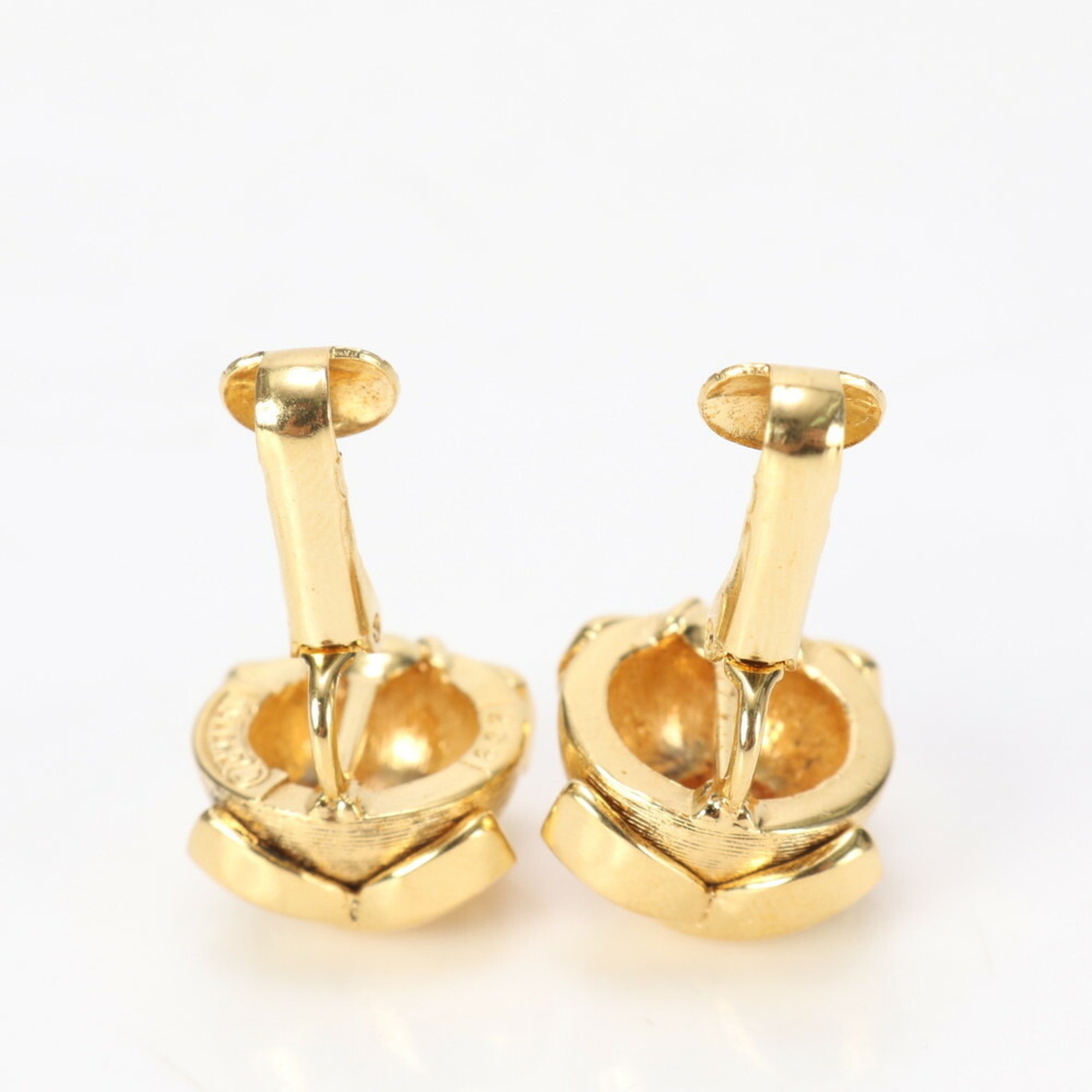 Chanel Coco Mark Gold Earrings