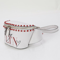 Valentino Garavani Rockstud Leather Body Bag Waist Pouch for Men and Women