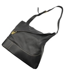 LOEWE Anton shoulder bag for women in leather and black