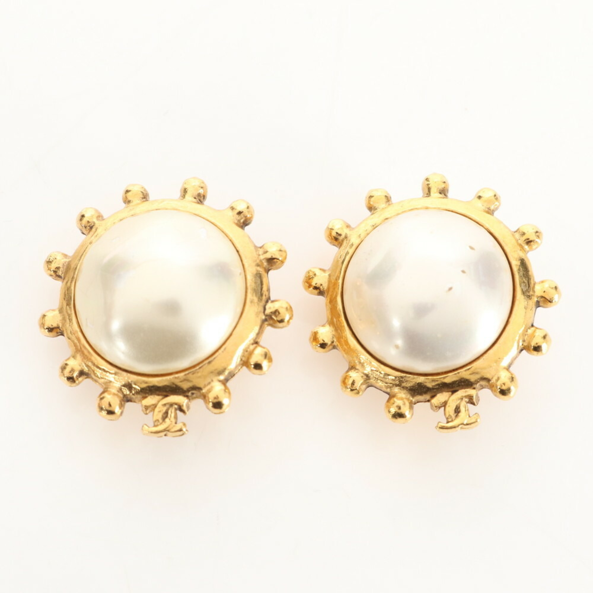 Chanel Coco Mark Gold Earrings