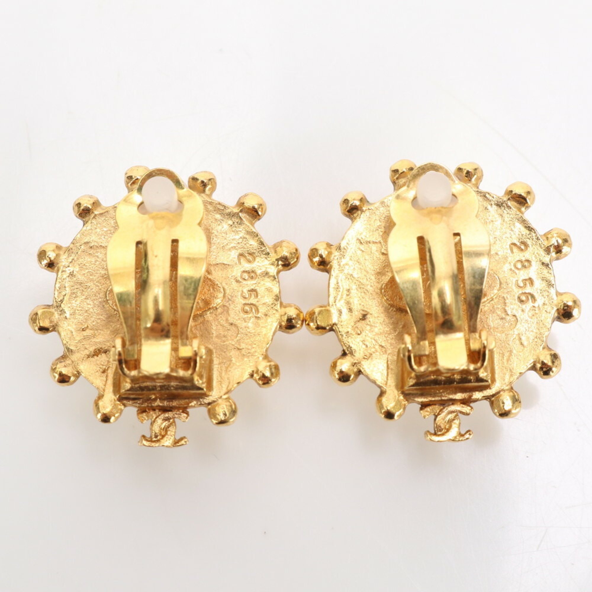 Chanel Coco Mark Gold Earrings