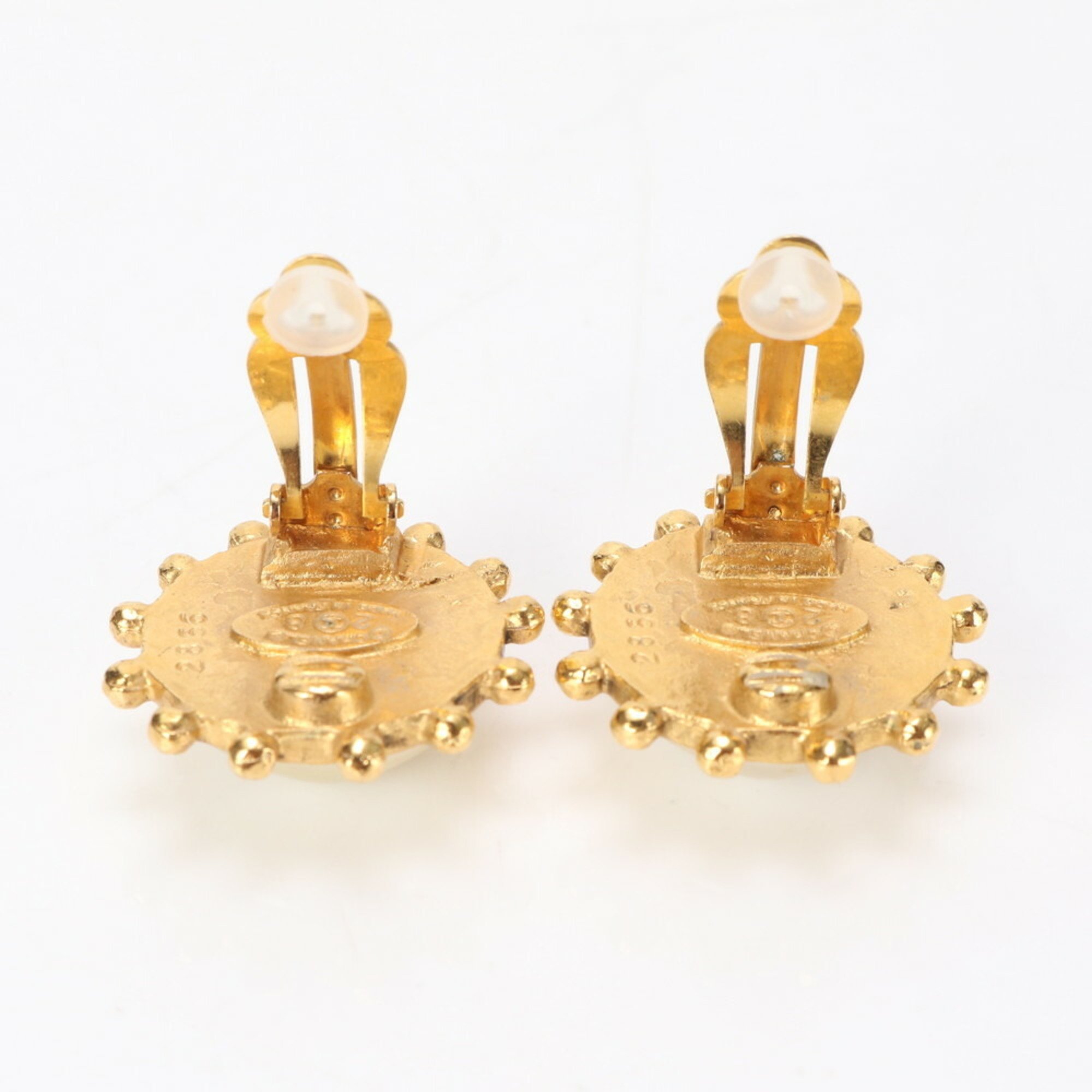 Chanel Coco Mark Gold Earrings