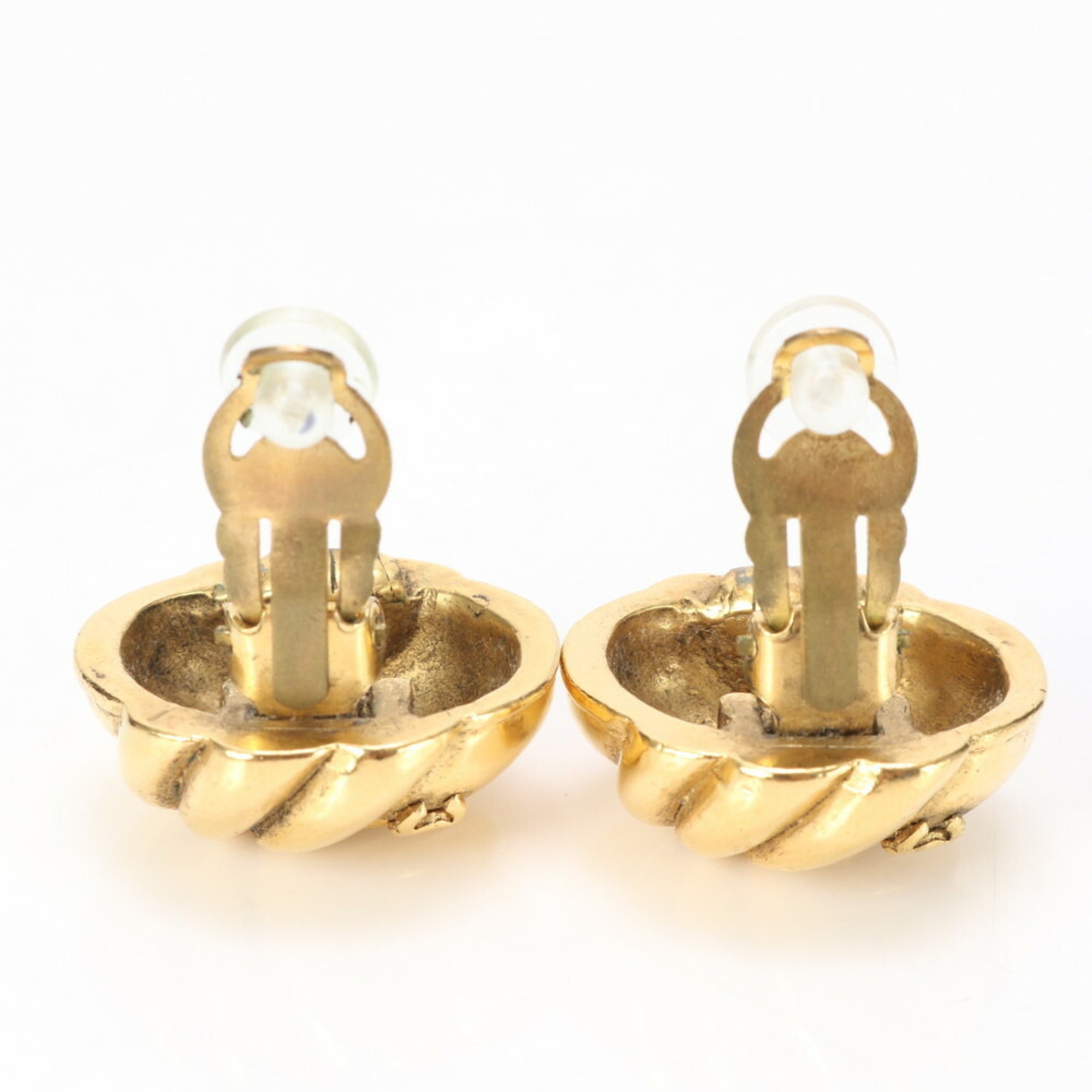 Chanel Coco Mark Gold Earrings