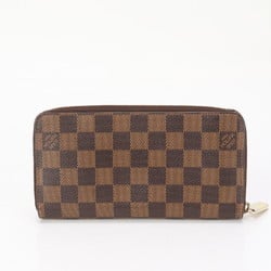 Louis Vuitton Damier Zippy Wallet N60015 Leather Long Round Men's