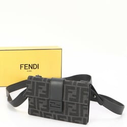 Fendi Zucca FF Compact Leather x Canvas Shoulder Bag Waist Pouch MMY AW14-4