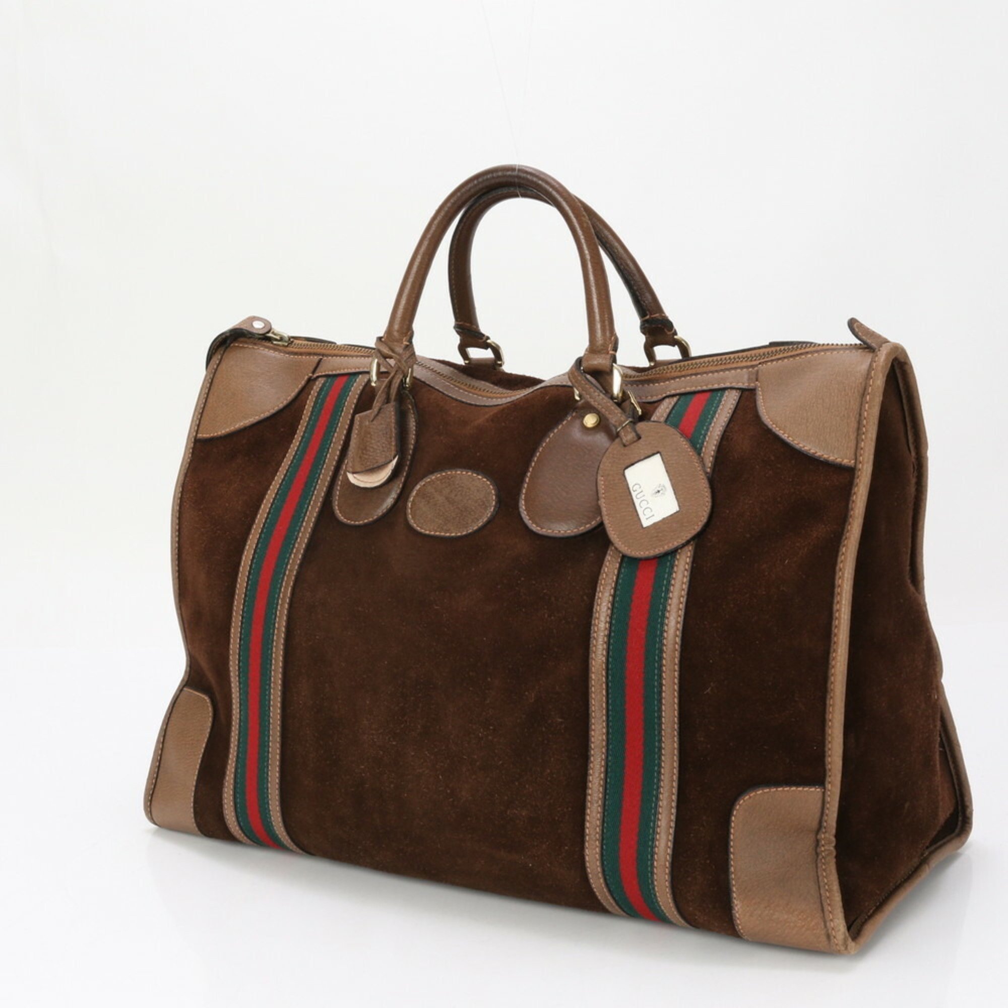 Gucci Sherry Line Leather Boston Bag Land