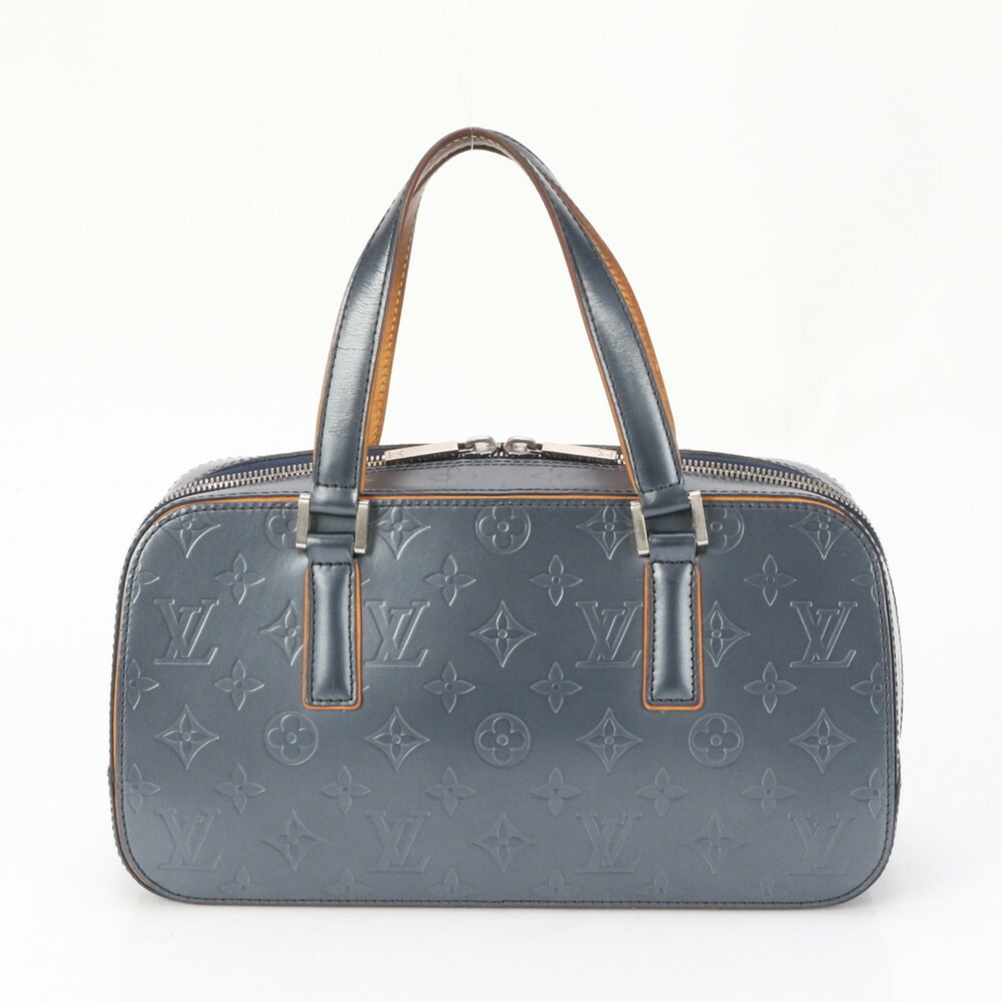 Louis Vuitton Monogram Matte Shelton M55175 Leather Handbag Tote