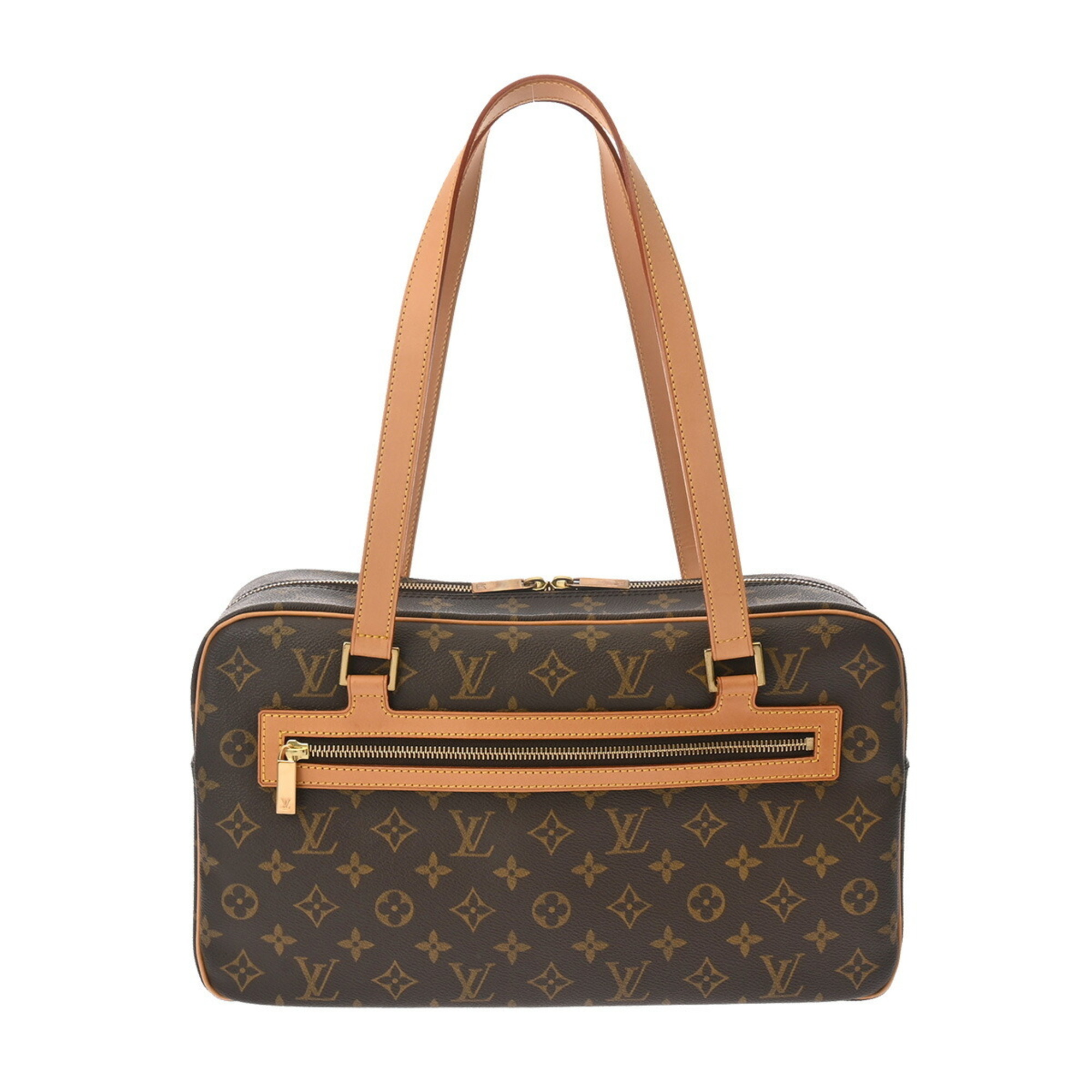 LOUIS VUITTON Louis Vuitton Monogram Cite GM Tote Brown M51181 Unisex Canvas Handbag