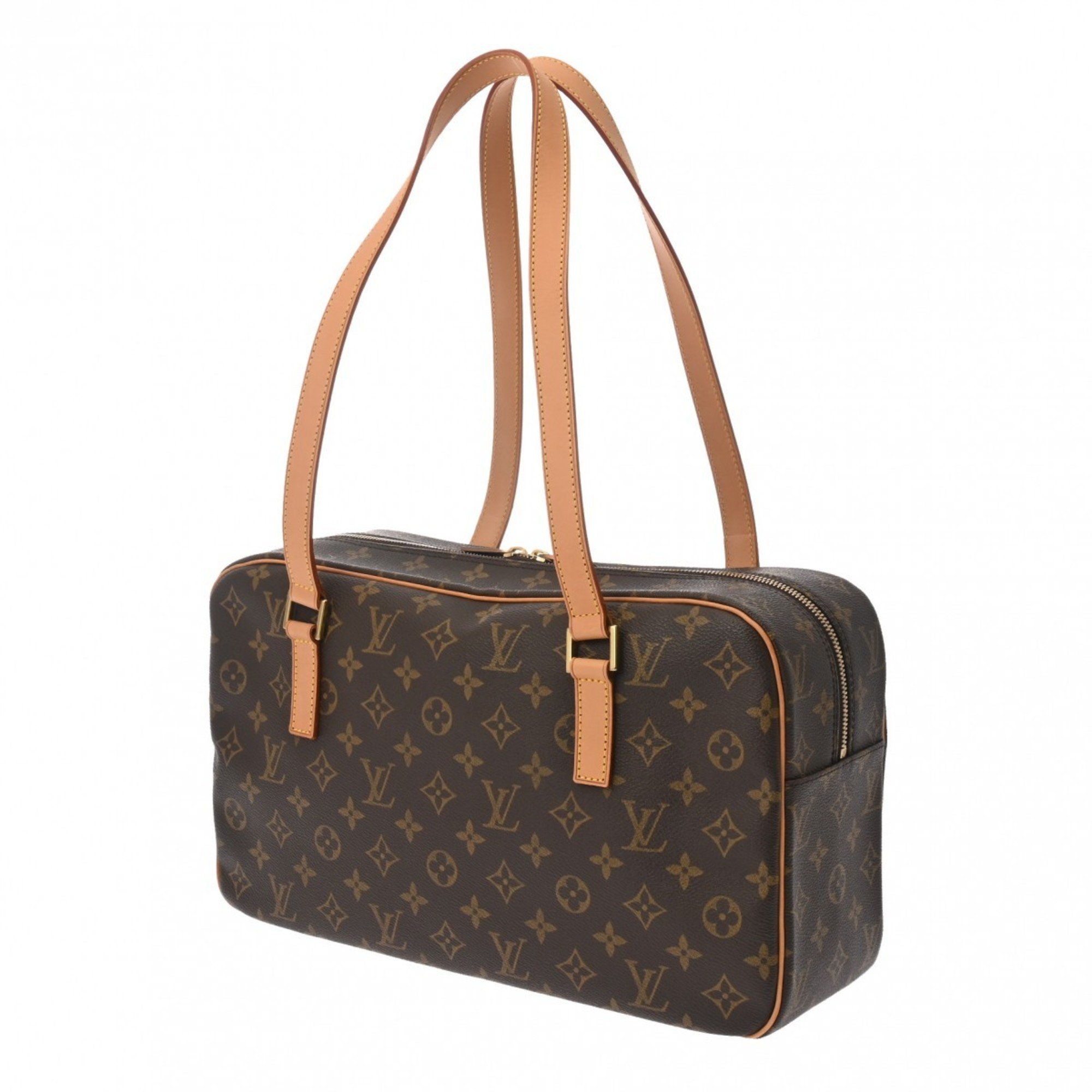 LOUIS VUITTON Louis Vuitton Monogram Cite GM Tote Brown M51181 Unisex Canvas Handbag