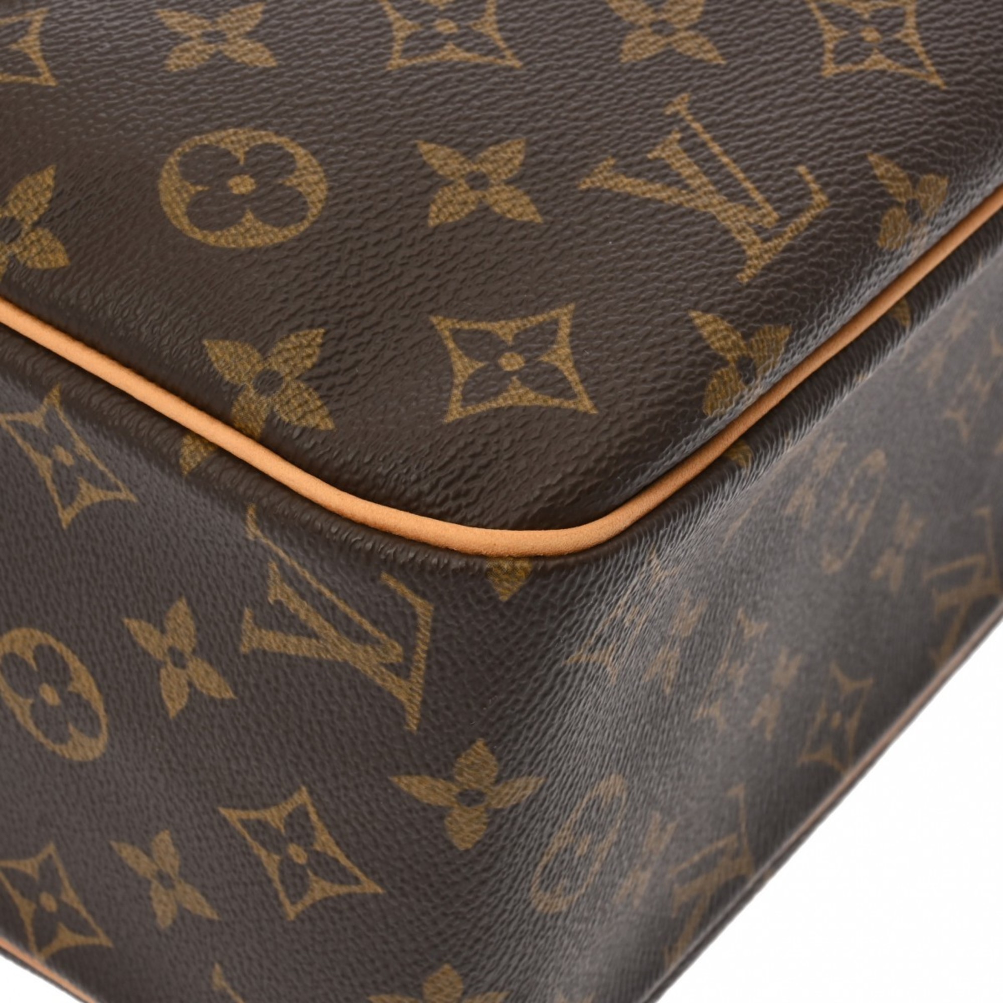 LOUIS VUITTON Louis Vuitton Monogram Cite GM Tote Brown M51181 Unisex Canvas Handbag