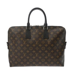 LOUIS VUITTON Louis Vuitton Monogram Macassar PDJ Brown/Black M40868 Men's Leather Bag