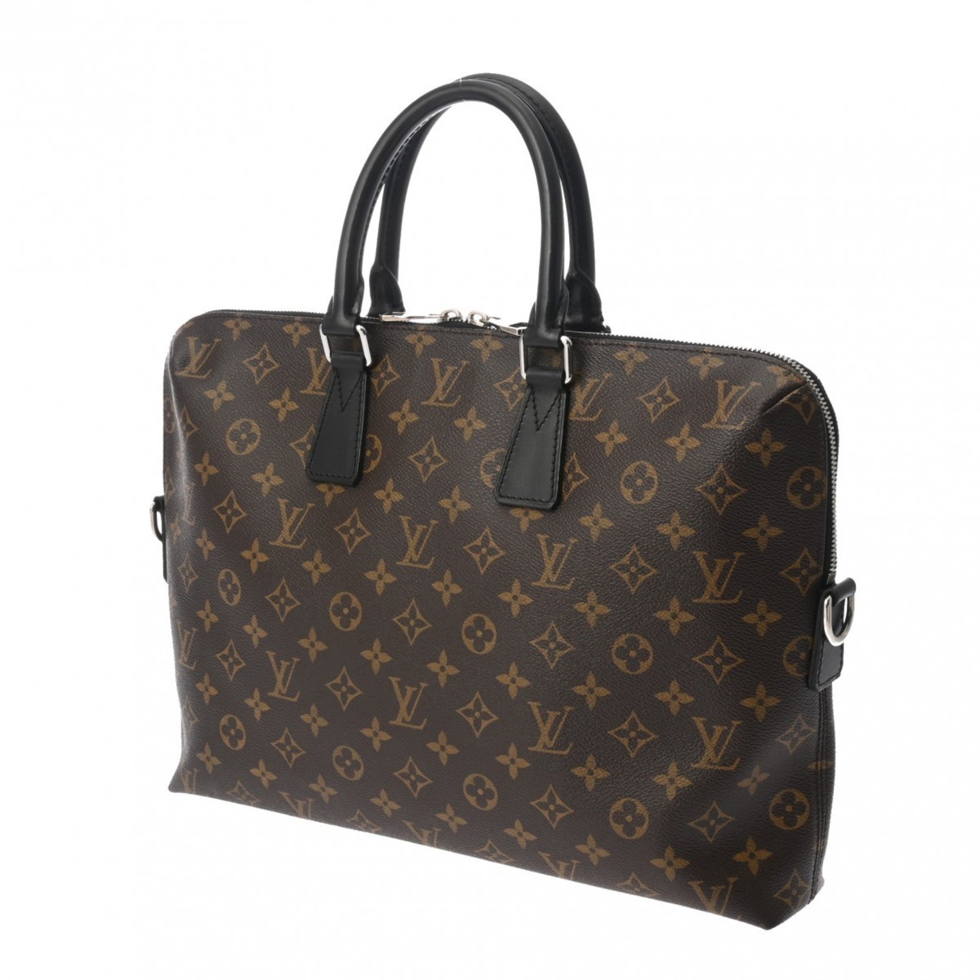 LOUIS VUITTON Louis Vuitton Monogram Macassar PDJ Brown/Black M40868 Men's Leather Bag