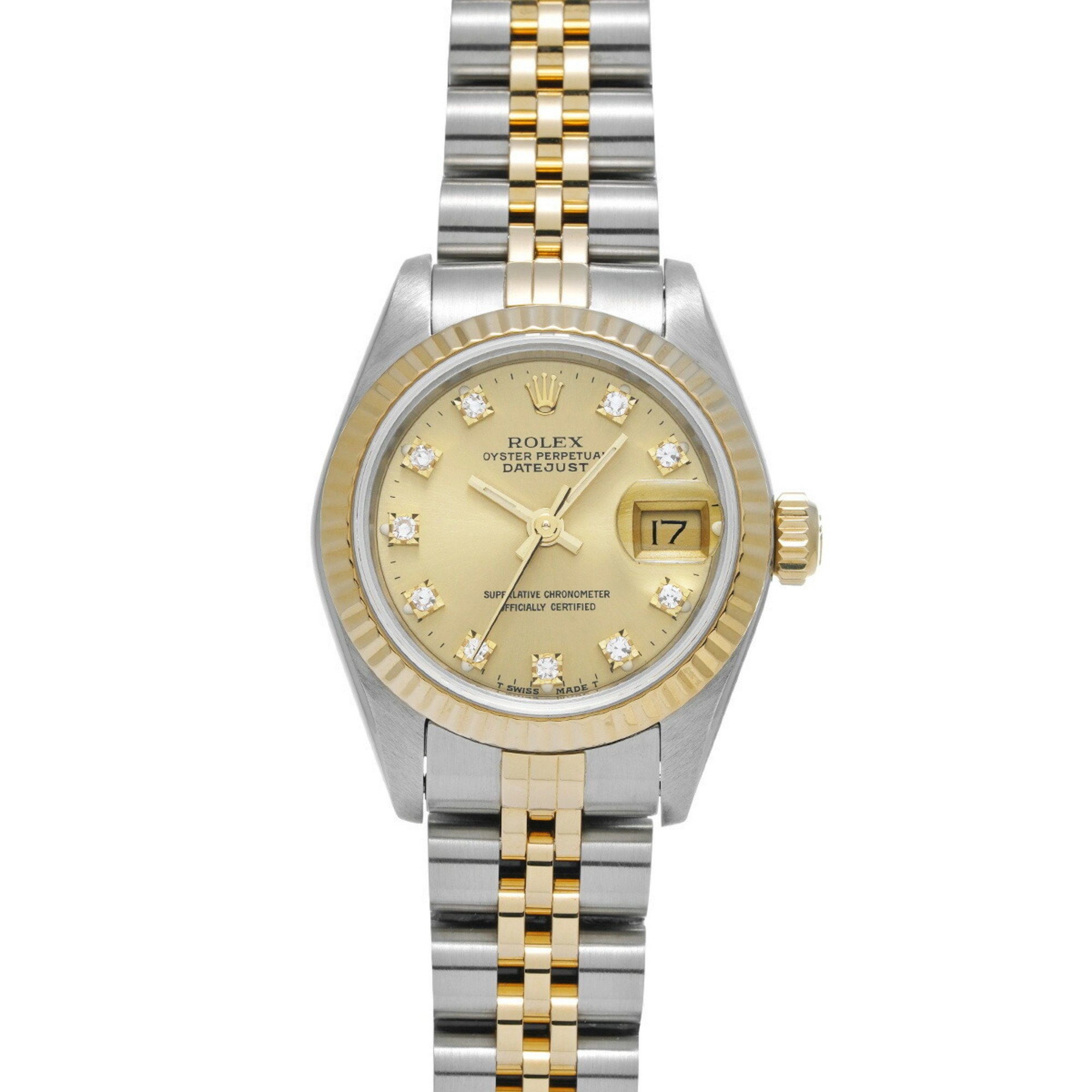 ROLEX Rolex Datejust 10P Diamond 69173G Ladies Watch Automatic