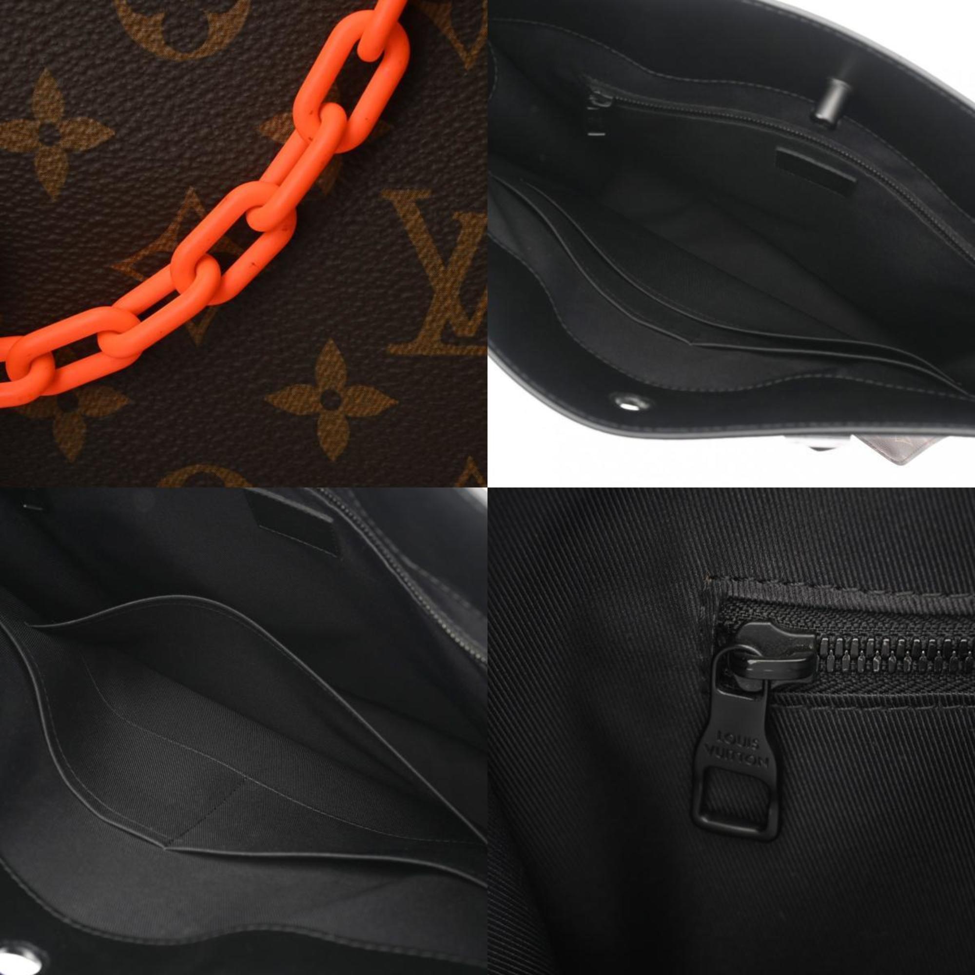 LOUIS VUITTON Louis Vuitton Monogram Solar Ray Sac Plat Virgil Abloh Brown M44475 Men's Leather Tote Bag