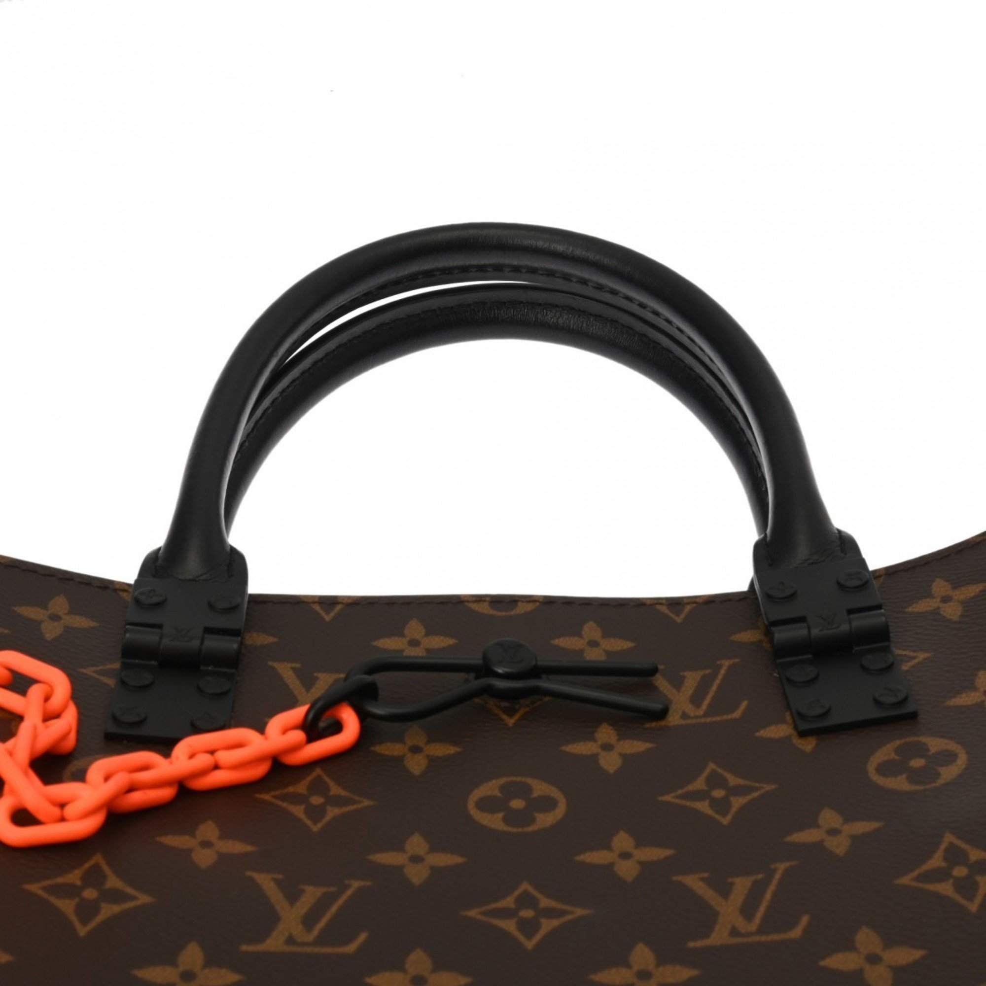 LOUIS VUITTON Louis Vuitton Monogram Solar Ray Sac Plat Virgil Abloh Brown M44475 Men's Leather Tote Bag