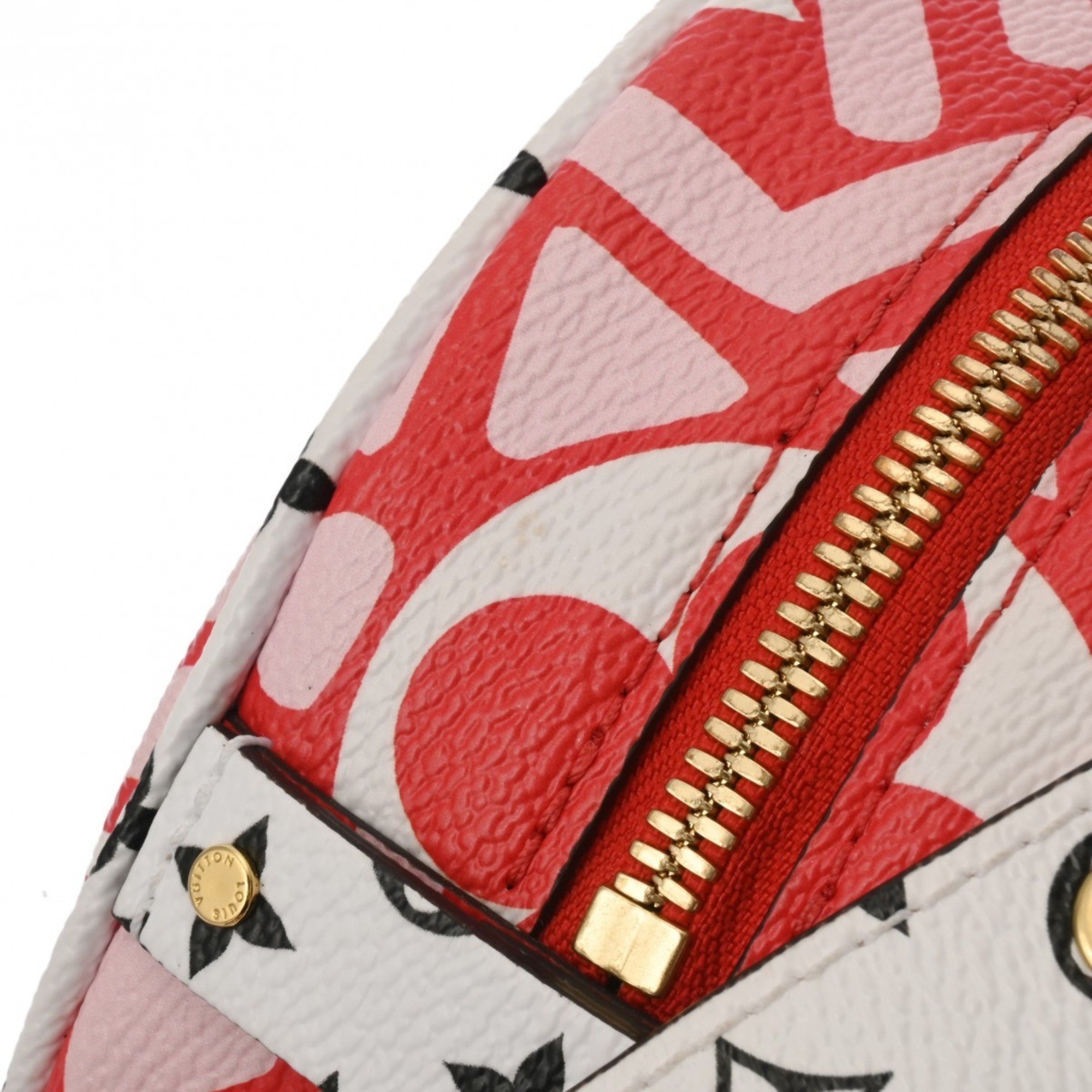 LOUIS VUITTON Louis Vuitton Boite Chapeau Souple LV Crafty Red/Pink/White M45364 Women's Leather Shoulder Bag