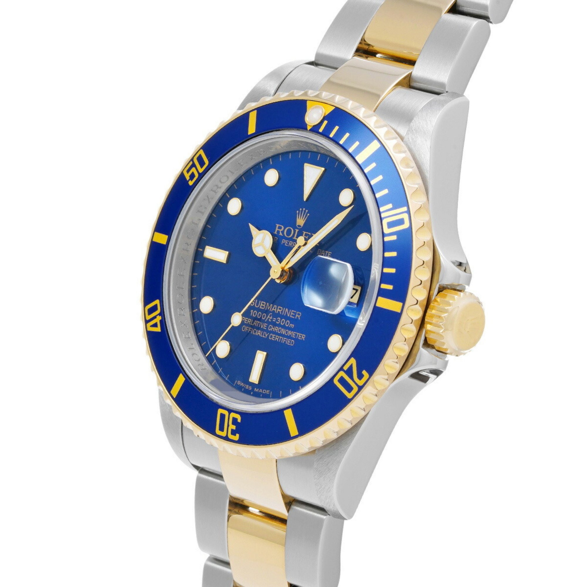 ROLEX Rolex Submariner Blue Bezel 16613 Men's Watch Automatic