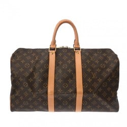 LOUIS VUITTON Louis Vuitton Monogram Keepall 45 Brown M41428 Unisex Canvas Boston Bag