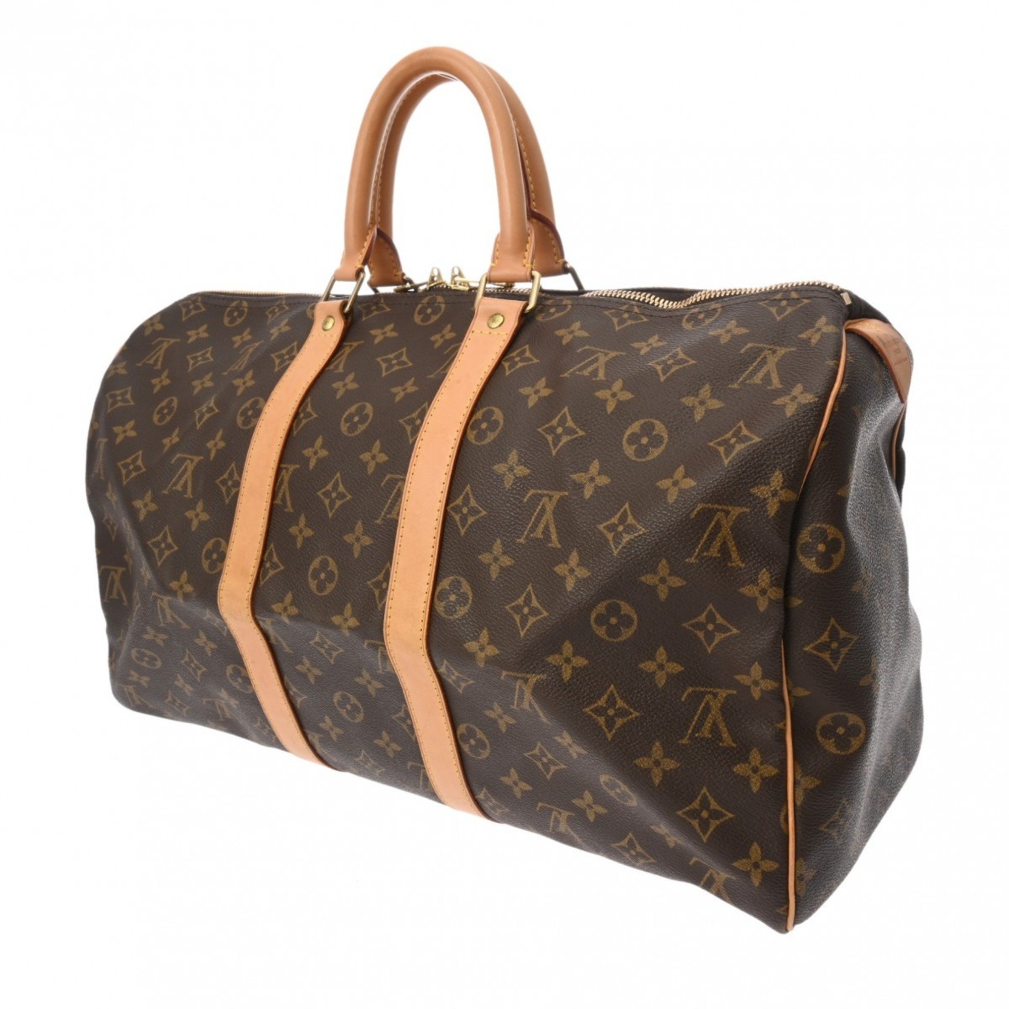 LOUIS VUITTON Louis Vuitton Monogram Keepall 45 Brown M41428 Unisex Canvas Boston Bag