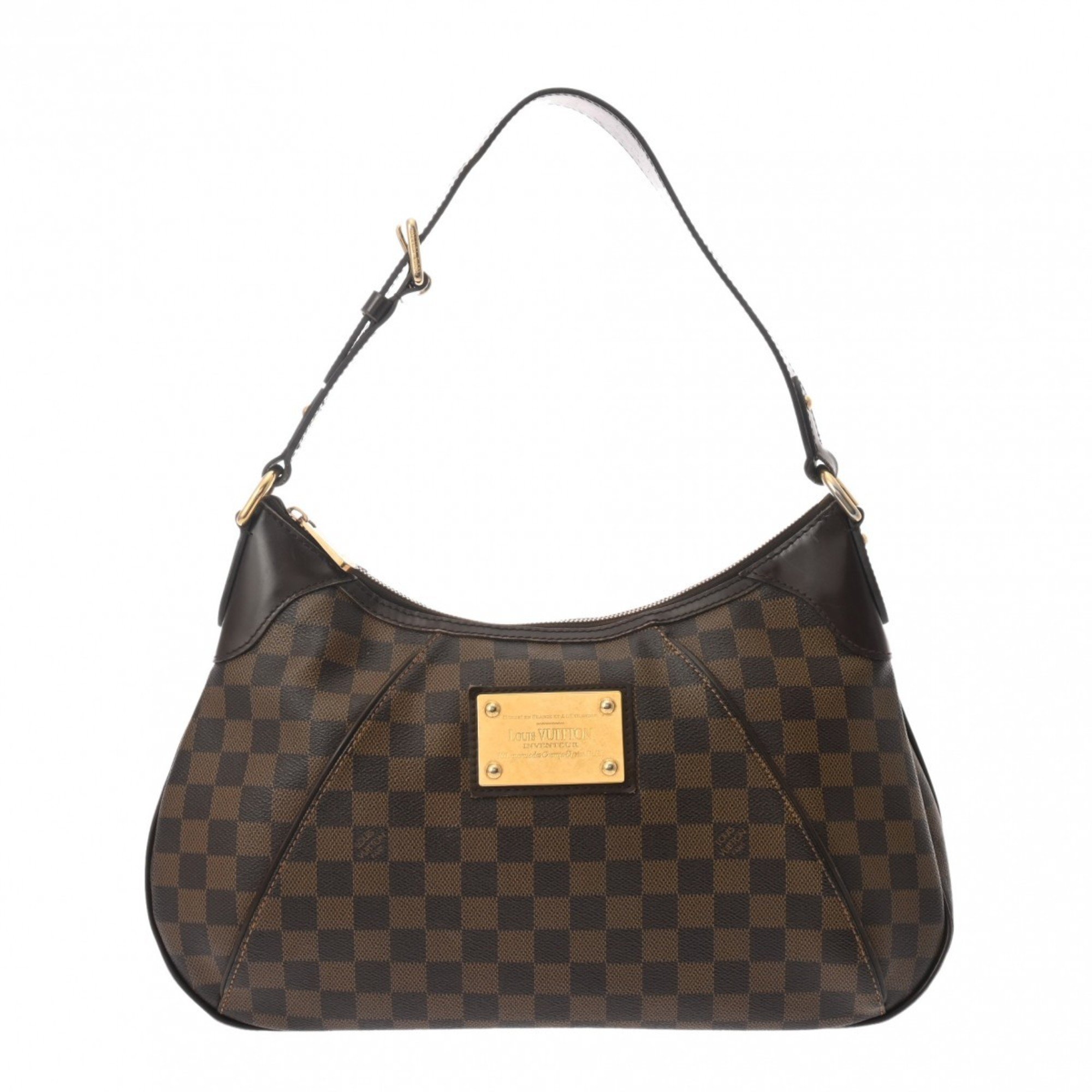 LOUIS VUITTON Damier Thames GM Brown N48181 Women's Canvas Bag