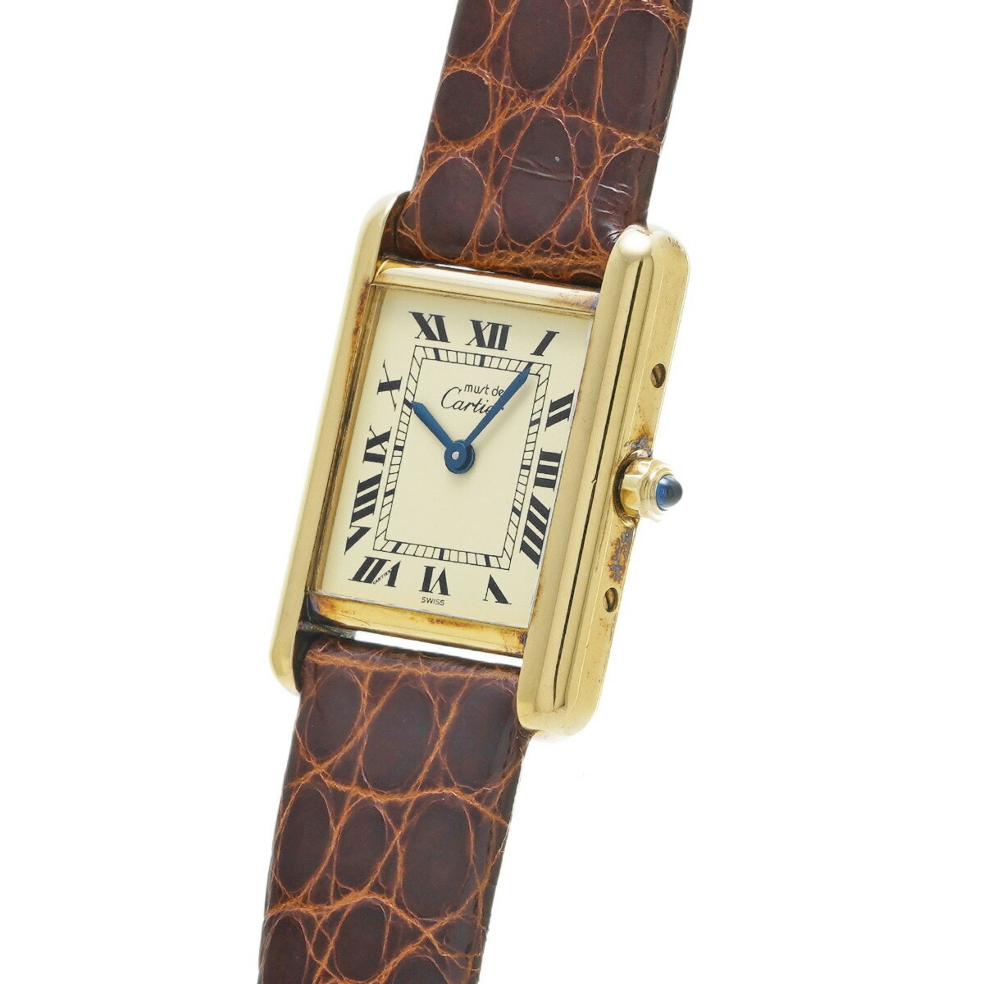 CARTIER Must Tank Vermeil Ladies' Watch Quartz