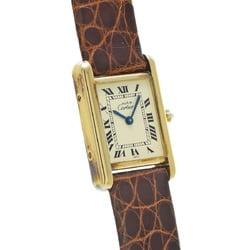 CARTIER Must Tank Vermeil Ladies' Watch Quartz