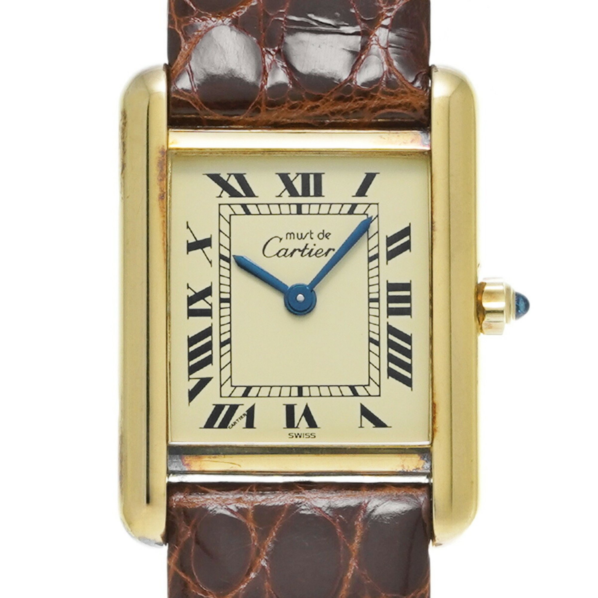 CARTIER Must Tank Vermeil Ladies' Watch Quartz