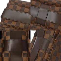 LOUIS VUITTON Damier Naviglio Brown N45255 Unisex Canvas Shoulder Bag