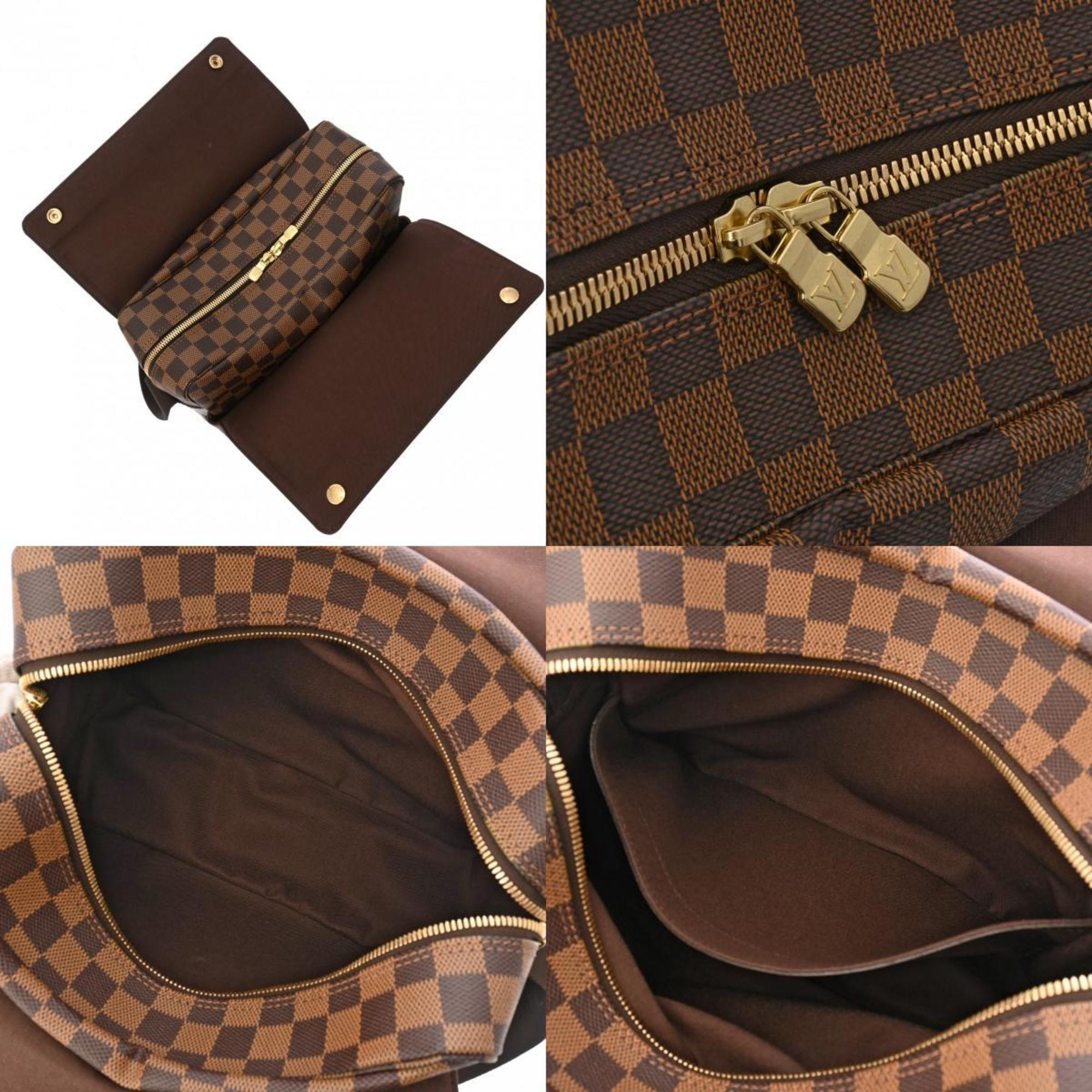 LOUIS VUITTON Damier Naviglio Brown N45255 Unisex Canvas Shoulder Bag