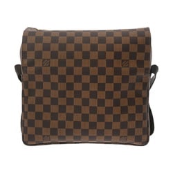 LOUIS VUITTON Damier Naviglio Brown N45255 Unisex Canvas Shoulder Bag